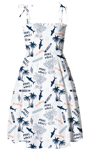 Image of Cromoncent Matching Hawaiian Outfits for Family, Dad and Son Matching Luau Beach Tropical Shirts Mommy Daughter Tropical Sets
