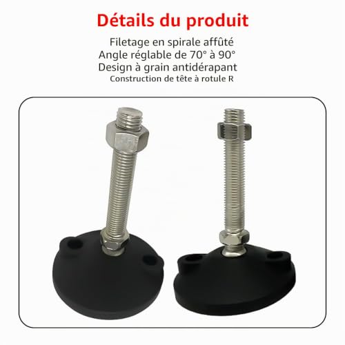 Pieds pivotants antidérapants M16 pour créer un établi de bricolage parfaitement stable - 5