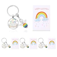 pclapora Cadeau Maitresse d'École, Porte Clef Maitresse, Cadeau Fin d'Année, Merci Carte Porte-Clé, Porte Clef Merci pour Atsem Maternelle, pour Remerciement Adieu Enseignante