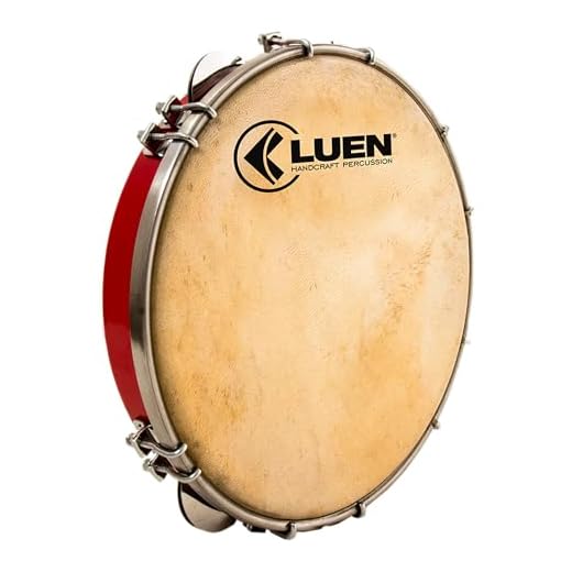 10. Pandeiro 11" Formica Vermelho - Luen