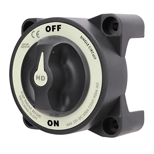 Marine Master Battery Switch 600A 32V Single Circuit On Off Power Switch for Marine Boat RV