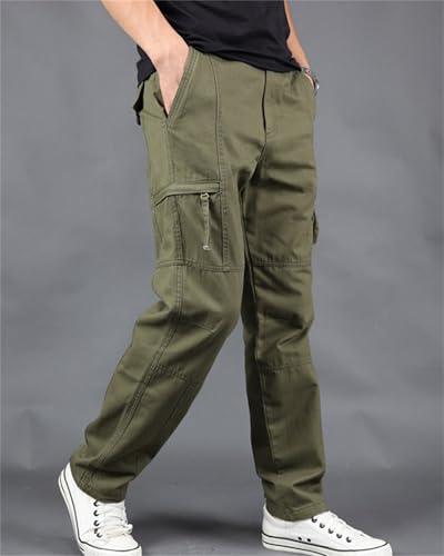 GPCHAN Men's Cargo Pants with Pockets Hiking Sweatpants Casual Athletic Jogger Sports Outdoor Trousers Relaxed Fit3