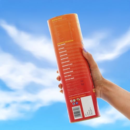 Image of ICY POPPS Edible Ice Sticks | Comes with 11 Refreshing Flavours | Mango, Guava, Orange, Kala Khatta & More | Gluten-Free with Added Vitamin C | Refreshing Treat for Kids | Assorted Pack of 11
