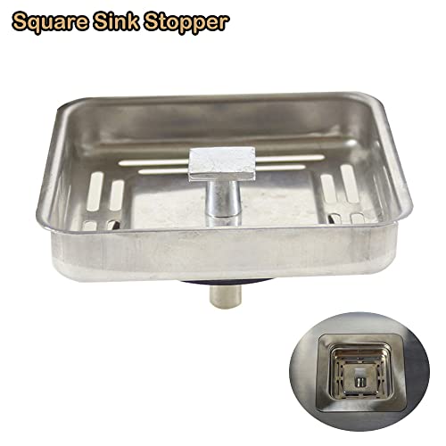 Colador cuadrado para fregadero de cocina acero inoxidable miniatura 3