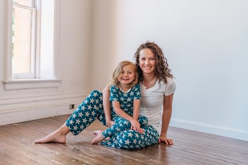 KicKee - Celebrate The 4th - Ultra Soft, Short Sleeve Top & Long Pants Pajama Set – Stars or Stripes Sleepwear for Kids3