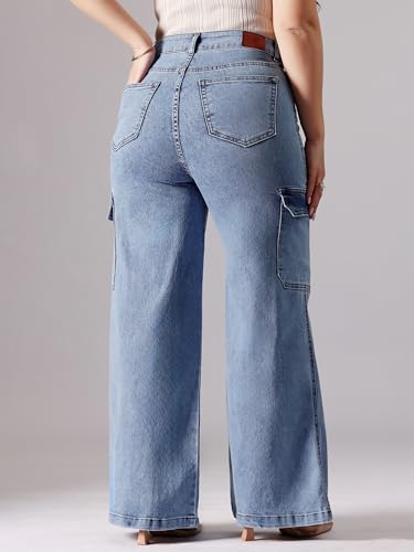 Image of Miss Chase A+ Women's Bootcut High Rise Regular-Length Stretchable Denim Shaping Jeans