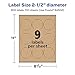 Avery Kraft Brown Round Labels, Sure Feed Technology, 2.5