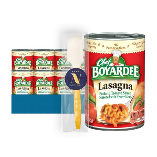 Chef Boyardee - Lavinia Essentials Bundle: 12-Pack Of Lasagna, Microwave Pasta, 15 Oz Can + 1 Utility Prop
