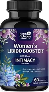 Health Nutrition Naturals Libido Booster for Women - Female Libido Supplement - Intimacy Vitamins Formula Supports Mood, Energy, Excitement & Desire - 60 Capsules
