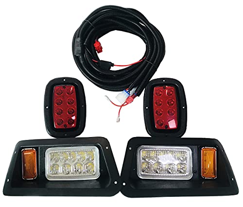 Golf Cart LED light compatible with Yamaha G14, G16, G19, G22 Golf Cart LED Headlight and Tail Light Kit