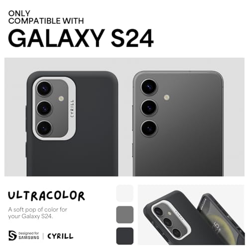 Image of Spigen Cyrill UltraColor | Samsung Galaxy S24 Case | Black Dark Grey Galaxy S24 Back Cover | TPU+Poly Carbonate - Dusk