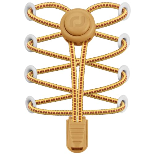 Image of RJ-Sport Tieless Elastic Shoe Laces - Heavy Duty No Tie Shoelaces for Kids and Adult with Strong Lock and Speed Shoestrings