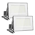 Onforu 200W Flood Lights Outdoor,19000lm Bright LED Work Light with Plug,6500K Daylight White LED Flood Lighting,IP66 Waterproof Security Yard Lights for Yard Garage Stadium 2 Pack
