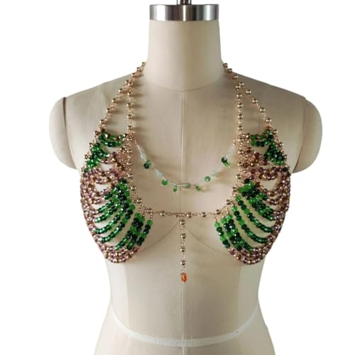 Sujetador de cristal de alta pureza y joyería corporal exclusiva para top de fiesta 7