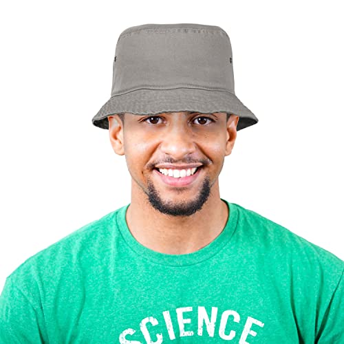 Image of Falari Men Women Unisex Cotton Bucket Hat 100% Cotton Packable for Travel Fishing Hunting Summer Camp