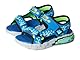 Skechers Babyjungen Mega-Splash 4K Flache Sandale, Blue/Lime