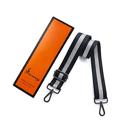 Image of S-Jacorry Purse Strap Replacement Crossbody Wide Shoulder Strap Adjustable Canvas Straps Handbag Strap Replacement Belts