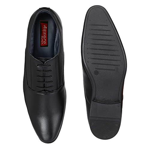 Image of AZZARO BLACK Men's Synthetic Leather Formal Shoes