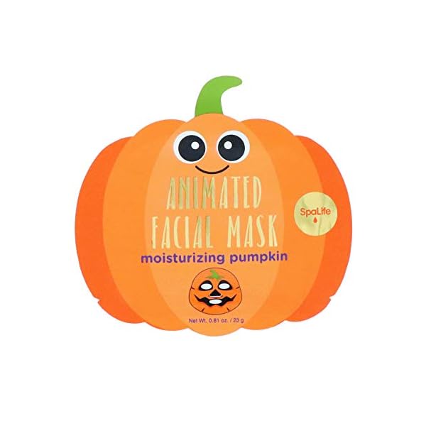 Spa-Life-Animated-Halloween-Sheet-Mask-Pumpkin-Ghost-Bat-Bundle SpaLife Facial Mask Sheet Bundle - Pumpkin, Ghost, Bat - Halloween Character Mask Bundle - Face Masks for Skin Care - Moisturizing Sheet Face Masks - Skincare Pack for Women - Spa Beauty Masks