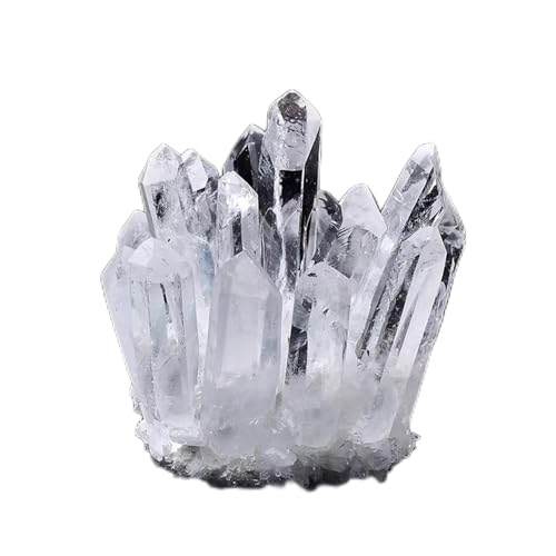 Crystal Cluster for Collection, Clear Quartz White Rock Rough Geode Stone for Home Office Decor,About 300g