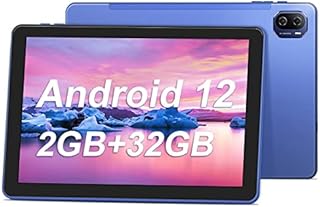 Haehne Tablet 10 inch Android 12, Tablets 10+ inch, 2GB RAM 32GB ROM/SD 128GB, 1.6GHz Quad-Core, 1280 * 800 HD IPS Screen, 2MP+5MP Dual Camer, 4500mAh Battery, GPS WiFi Bluetooth,Blue