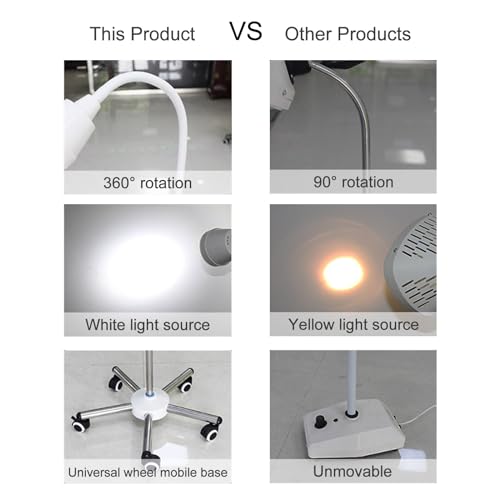 Lampe mobile pour animaux de compagnie et chirurgie à LED sur pied