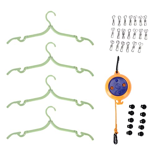 Tendedero portátil de Gran Resistencia, Antideslizante para secar la Ropa; tendedero Exterior Ajustable sin Necesidad de perforar, con Hebilla Fija para Viajes, acampadas y Uso en