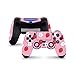 PS4 Controller Skin de 46 North Design, 3M Technology, Fresa Japonesa Sakura Blanco Rosa Flor De Cerezo Anime, Apto Para PS4 Regular, Pro, Slim Controladores, Fabricado en Canadá