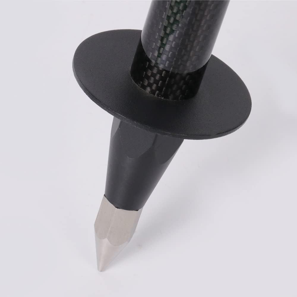 Tripod Bipod Surveying Thumb Release, Carbon Fiber 2M 2Section Survey Pole