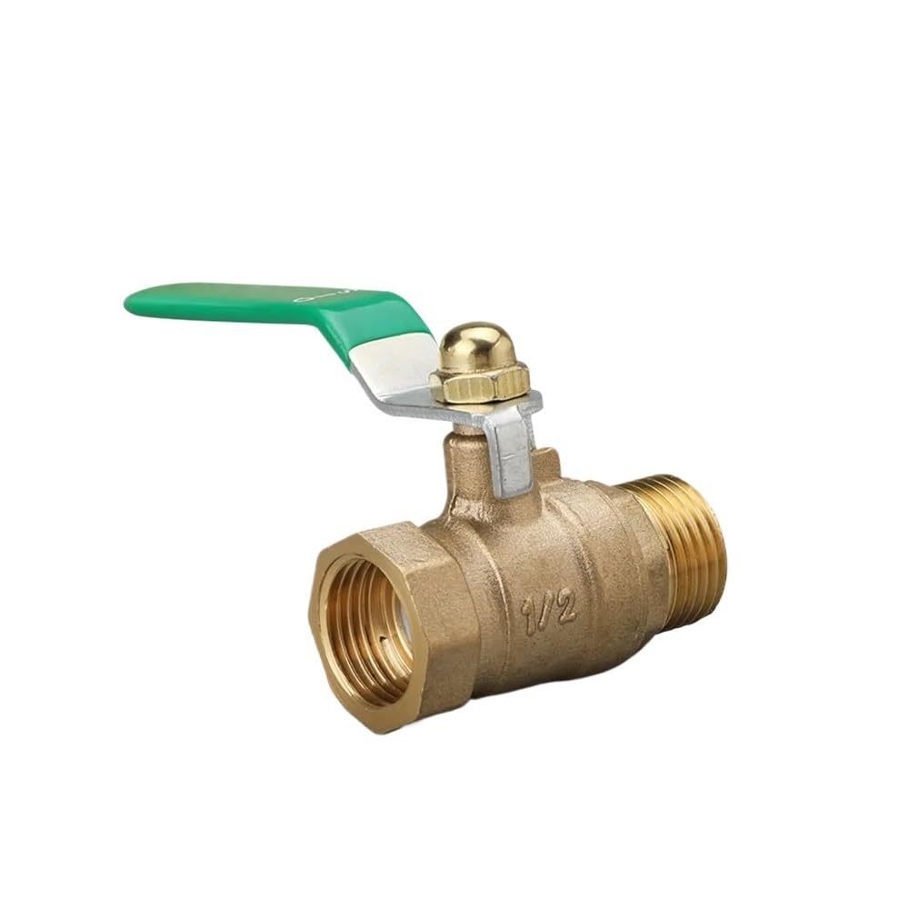 Schwimmerventil Verdickter Kupferkugelhahn mit BSPT Innengewinde, für Wasserrohrschalter und Heizungsventil, Größen 1/8 1/4 3/8 1/2 3/4 mit Widerhaken für Rohre 8/10/12 mm