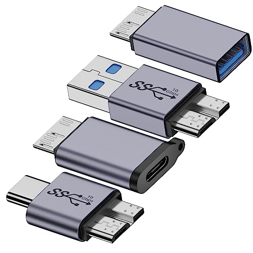 ZJKJHJY Micro USB B to USB A/C Male Adapter,USB 3.0 Micro B to USB A/C Female Adapter Cable...