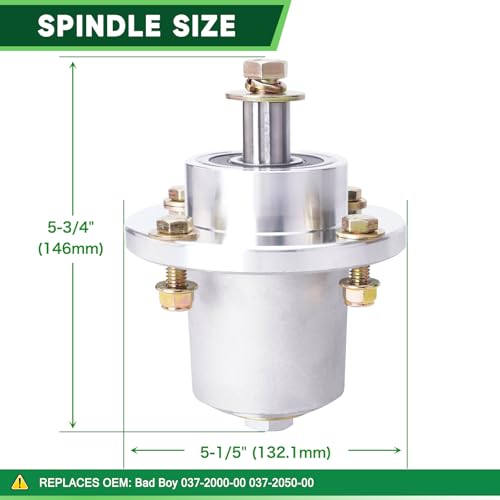 TENGMUJX 037-2000-00 037-2050-00 Spindle Assembly with 033-4820-00 Pulley for Bad Boy 42" 48" Deck MZ MZ Magnum Zero Turn Mower Parts by TENGMUJX - Used condition - Image 2