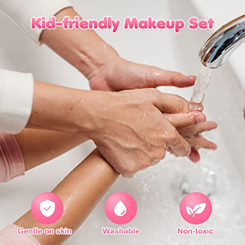 Beayuck Kids Makeup Kit For Girl-Washable Makeup For Kids With Colorful Unicorn Bag,Toddler Girl Toys Pretend Makeup Beauty Set Toys, Birthday Gifts For Girls At The Age Of 3,4,5,6,7,8,9,10 #TOP5