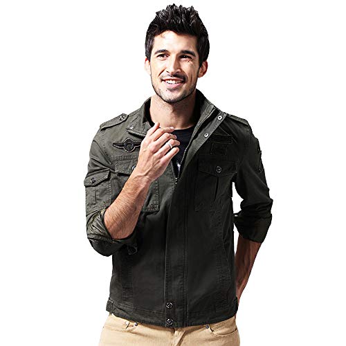 Veste militaire homme coupe-vent et manteau coton chaud hiver
