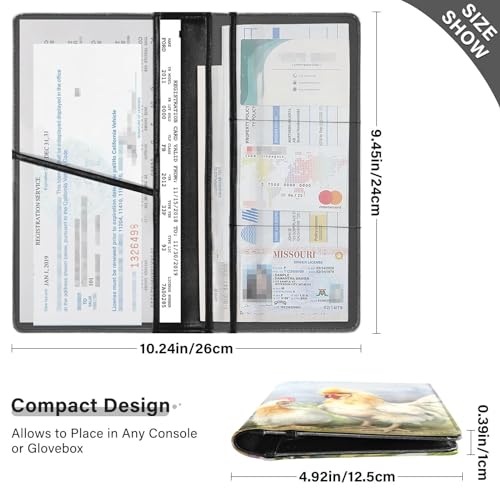 Organizador de Documentos Para Carro Multicolor miniatura 3