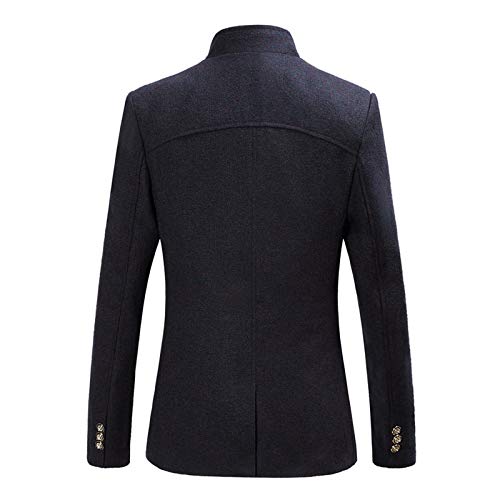 KONG JIMFAN Herren Sakko Sportlich Lässig Reverskragen Smokingjacke Regular Fit Oberteile Slim-Fit Hochzeitssakko Business Für Business Frühling Und Herbst Cover