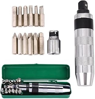 BOKIE 14Pcs/Set Multi- Impact Driver Duty Chisel Socket Kit Reversible Hand Set with Case