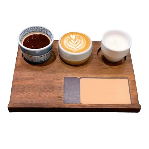 Bandejas de Madera para Alimentos | Bandeja de Desayuno de Madera - Bandeja Retro De Compartimentos para Aperitivo Brunch Snacks Comidas Cafetería