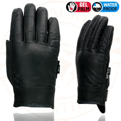 Image of Milwaukee Leather Men's Leather Motorcycle Gloves - Gel Padded Palm, Adjustable Wrist, Riding Gloves - 4X-Large