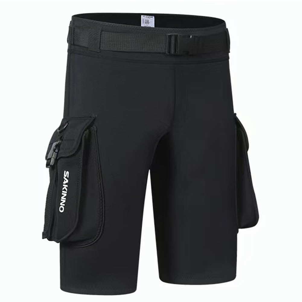3mm Neopren Tech Shorts mit Taschen Unisex Cargo Shorts Halten Warm D-Ring Schnalle für Tauchen Ausrüstung Zubehör