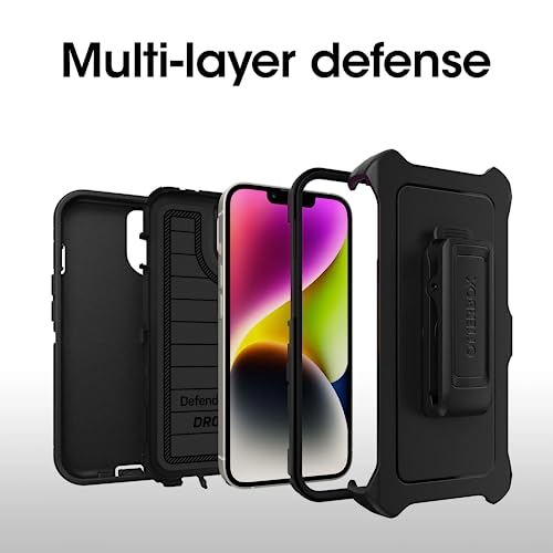 OtterBox Defender Series Screenless Edition Case for iPhone 14 & iPhone 13 (Only) - Holster Clip Included - Microbial Defense Protection - Non-Retail Packaging - Black - image 5