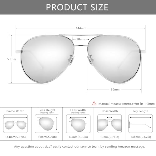 Image of SUNGAIT Women's Lightweight Oversized Aviator Sunglasses