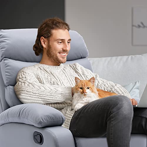 Laidbksit Small Recliner For Small Spaces Made Of Microfiber Technology Cloth.features A Thickened Backrest.recliner For Bedroom And Living Room. Multifunctional Adjustable Recliner.-Qh #TOP6