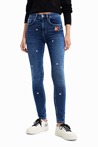 Desigual Denim_nani 5053 Pantalon décontracté, Bleu, 38 Femme