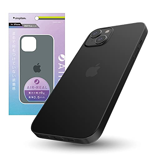 Simplism シンプリズム iPhone 13 mini 超極薄軽量ケース TR-IP21S-AR-CLBK