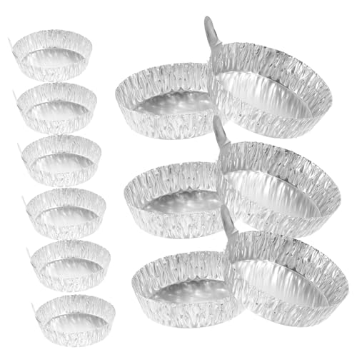 CLISPEED Portable Weighing Dishes 100pcs Aluminum Weigh Boats with Handle for Chemistry Lab