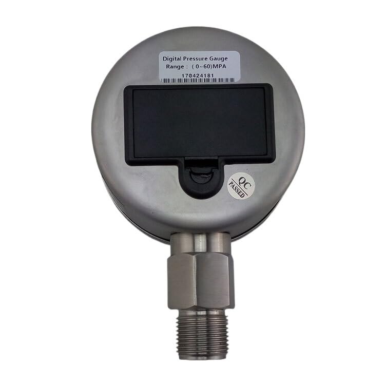 Druckmessgerät, 80 mm 0 bis 0,16–60 MPA (8700 PSI) zur Auswahl, Edelstahl, LED, digital, elektrisches Manometer, Manometer, hohe Präzision(0-160Mpa)