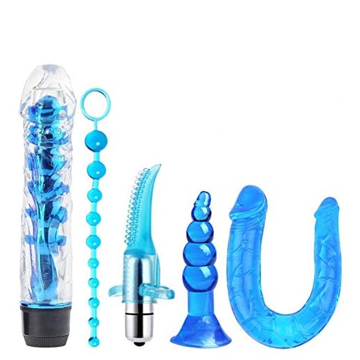 LUCKY FAT MAN (5PC) Juego de Fiesta Azul, combinación de Masaje de músculos Profundos de jardín Secreto Superior - A116