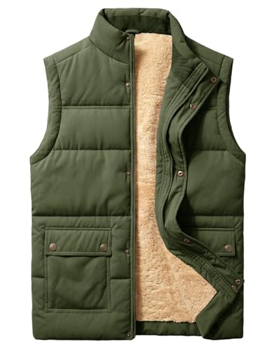 Veste sans manches homme doublure polaire chaude blouson gilet hiver matelassé