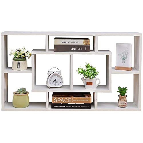 Etagère Murale etagère Design 85x16x47.5cm pour Salon étagères de Salle de Bain Design étagère à épices Bureau à Domicile Enfants Chambre étagères Mur de Stockage etagere rangement